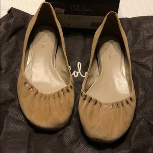 Cole Haan Air Josey Ballet Putty Suede Size 8